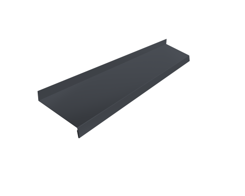 Отлив оконный в пленке п/э Zn 0,50 150*2м RAL7024 (Графитовый серый) СТАНДАРТ ПЛЮС страна производства РБ*