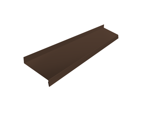 Отлив оконный в пленке п/э Zn 0,50 100*2м RAL8017 (Шоколадно-коричневый) СТАНДАРТ ПЛЮС страна производства РБ*