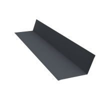 Планка примыкания верхняя п/э Zn СТАНДАРТ ПЛЮС 0,50 RAL7024, 2м (Графитовый серый), страна производства РБ*