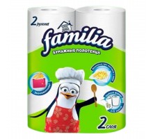 Полотенца бумажные Familia Classic двухслойные (2 рулона в упаковке) (фамилия)