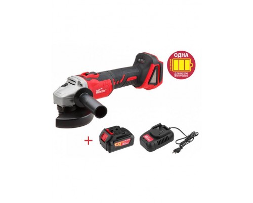 Аккумуляторная углошлифмашина WORTEX CAG 1812 E в чемодане ALL1