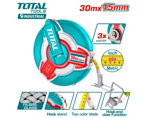 Рулетка 30 м TOTAL TMTF18306