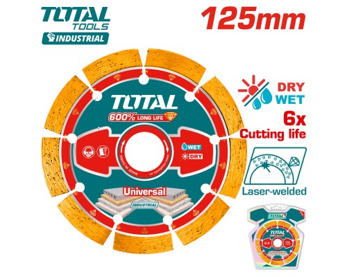 Диск алмазный 125 мм TOTAL TAC2171251