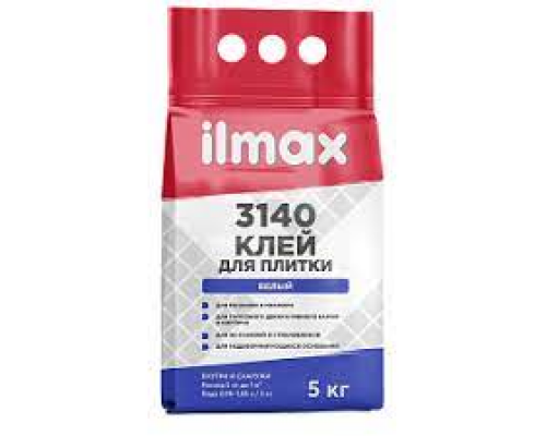 Клей для плитки белый Ilmax 3140 5 кг