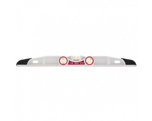 Уровень алюминиевый литой, фрезерованный, 3 глазка, две ударные площадки, 600 мм Matrix (34911)