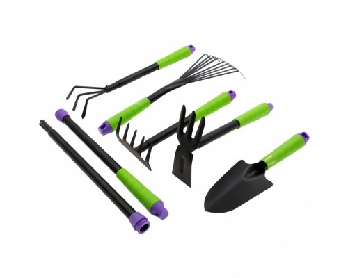 Набор садового инструмента, пластиковые рукоятки, 7 предметов, Connect, Palisad (63020)