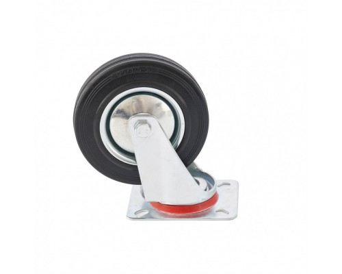 Колесо поворотное D 160 мм, крепление платформенное Сибртех (68717)