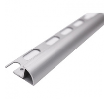 IDEAL Раскладка наружная для плитки металлизированная РП-АКП-01 Анодированный серебро матовый 2,7 м