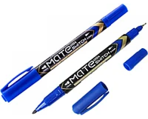 8903293 Маркер перманентный двухсторон синий FLK-6824