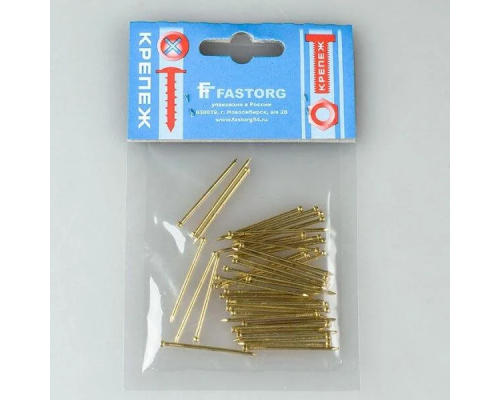 Гвозди финишные 1,4х35мм латунь (40шт/упак)