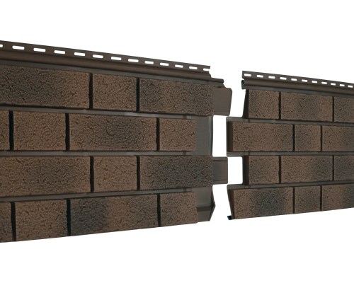 Стон-Хаус S-Lock Виниловый сайдинг двойной замок Клинкер Балтик Магма 0,292*1,95м