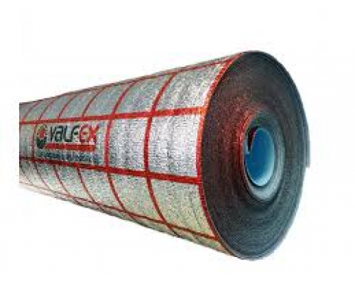 Фольга- Подложка для теплого пола 3мм, с разметкой VALFEX 1,2х25м