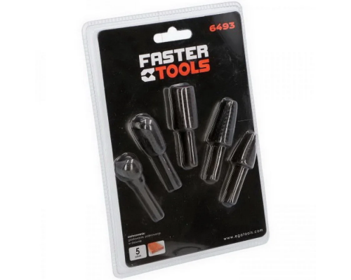 Фрезы по дереву набор 5 шт FASTER TOOLS (6493)