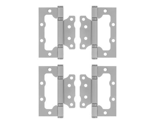 Петля накладная ПНУ-100, белая, 4 шт, (Металлист)