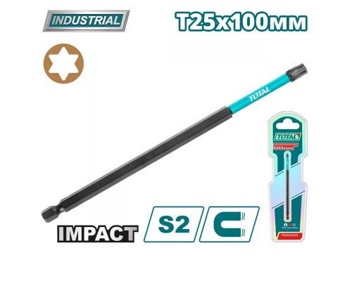 Бита ударная T25 100 мм TOTAL TACIM71T25100