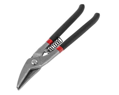 Ножницы по металлу, 250 мм, для фигурного реза, обливные рукоятки Matrix