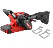 Ленточная шлифмашина Wortex SB 7611 E в кор. 1150 Вт, лента 76х533 мм, крепление к столу (120-380 м/мин, откидной носик)