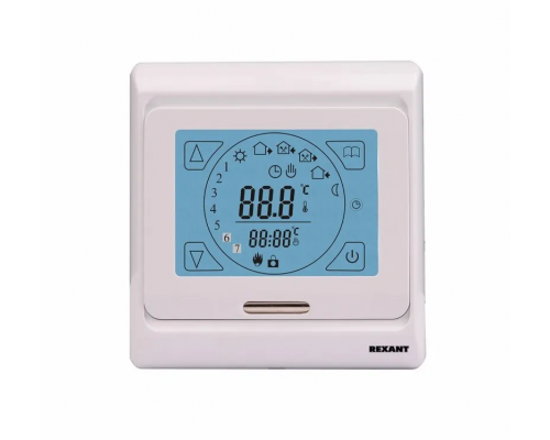 Терморегулятор сенсорный R91XT с автоматическим программированием, 3680 Вт REXANT