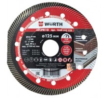Алмазный диск по плитке 1A1R WURTH WCPR10 d125х22,2х1,1х10мм