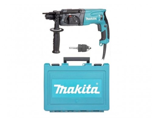 Перфоратор MAKITA HR 2470 X19 в чем. (780 Вт, 2.7 Дж, 3 реж., патрон SDS-plus, БЗП в комплекте, вес 2.6 кг)