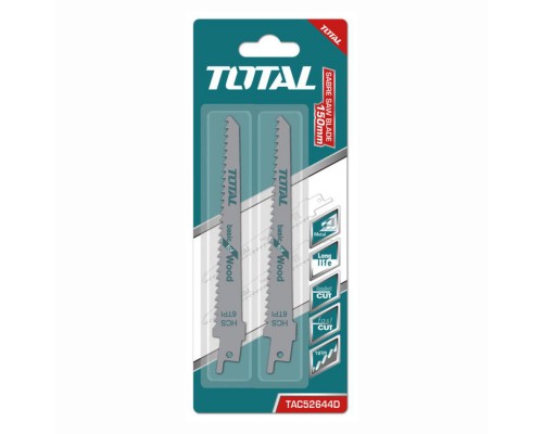Полотно для сабельной пилы 150x1,25 мм по дереву TOTAL TAC52644D (2 шт)