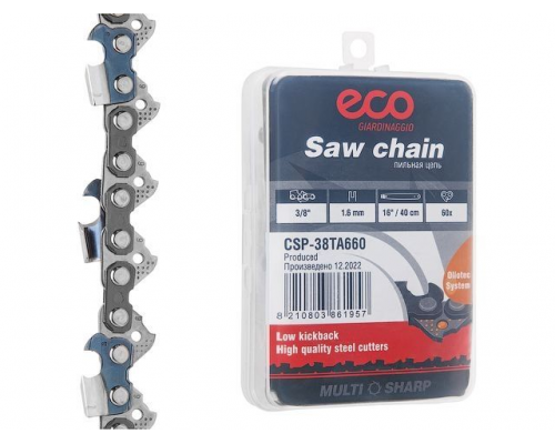 Цепь 40 см 16" 3/8" 1.6 мм 60 зв. 38TA (в пласт. боксе) ECO CSP-38TA660