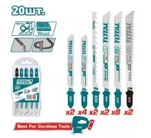 Набор пилок для лобзика TOTAL TAC2001 (20 шт.)