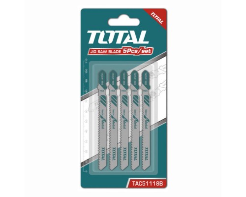 Пилка для лобзика 67x1,9-2,3 мм по металлу TOTAL TAC51118B (5 шт)