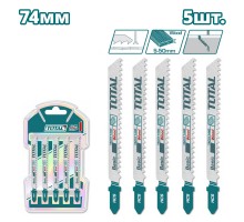 Пилка для лобзика 100мм по дереву TOTAL TAC51144D (5шт)
