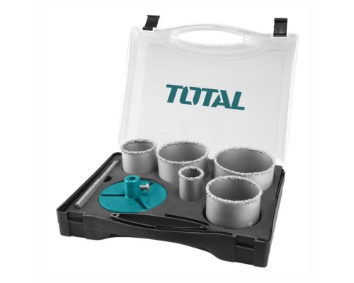 Набор коронок c твердосплавным напылением TOTAL TACSH2071 (7 предметов)