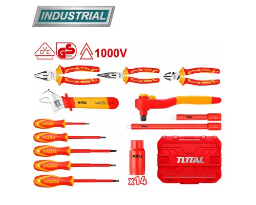 Набор инструментов диэлектрических TOTAL THKITH2601 (26 предметов)