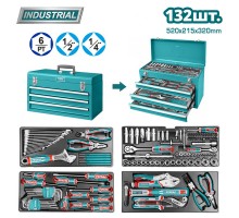Набор инструментов TOTAL THPTCS71321 (132 предмета)