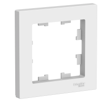 Рамка 1-м  ATLASDESIGN белая SE ATN000101