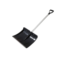 Лопата Зима № 7 Скрепер пластик, с ал. планкой d-32 с черенком v-ручкой 300*600