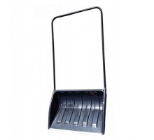 Движок (скрепер) пластиковый "ЭЛИТА" с изогнутой металлической ручкой, ковш 750х500мм