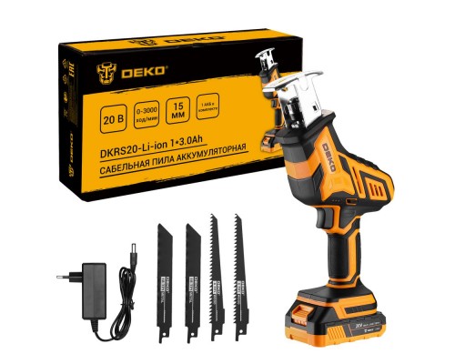 Сабельная пила аккумуляторная DEKO DKRS20