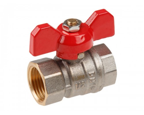 Кран шаровый 1/2" вн.-вн. бабочка PN30, AVE139012 AV Engineerong