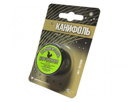 Канифоль "А" (20г) в блистере (Для пайки и лужения мягкими припоями)