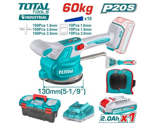 Виброприсоска для плитки TOTAL TTVLI20018