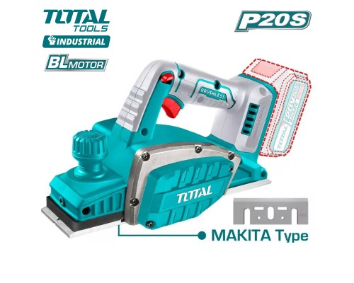 Рубанок аккумуляторный TOTAL TRLI20401