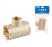 Тройник латунный внутренняя 1/2" AV ENGINEERING (AVE306001)