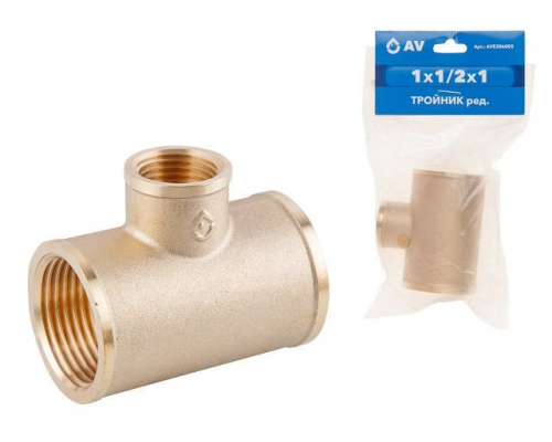 Тройник латунный внутренняя 1/2" AV ENGINEERING (AVE306001)
