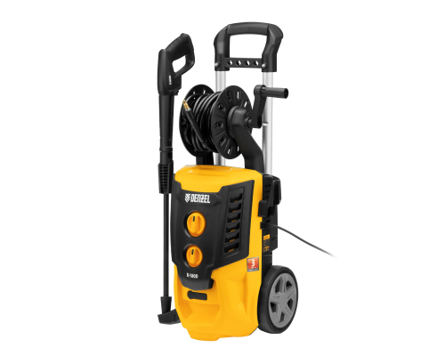 Моечная машина высокого давления R-180D, 2200 Вт, 180 бар, 380 л/ч, с барабаном Denzel