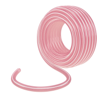 Шланг эластичный 3/4", 25 м, прозрачный розовый Palisad