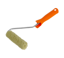 Мини-валик в сборе "Фасадные работы", 110 мм, ворс 12 мм, D 16 мм, D ручки 6 мм, полиакрил, полиэстер Сибртех