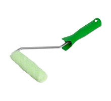 Мини-валик в сборе "Работы с древесиной", 110 мм, ворс 12 мм, D 16 мм, D ручки 6 мм, микроволокно Сибртех