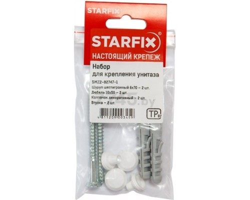 Набор для крепления унитаза 6х70 мм STARFIX
