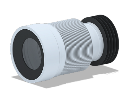 Гофроподвод к унитазу Дн 110 L=230-530 мм арт. K828 АНИ Пласт