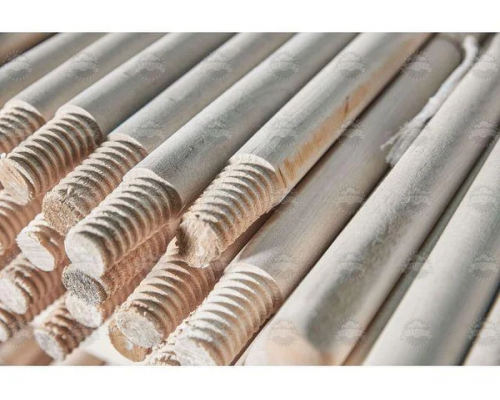 Черенок для хоз. щеток с резьбой, деревянный 1200мм Д-22