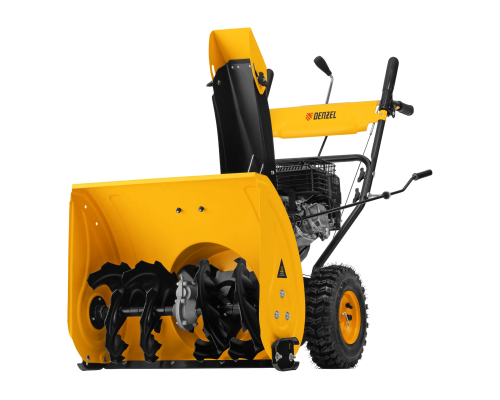Бензиновая снегоуборочная машина SBM 610, 212 cc, ручной старт, фара Denzel